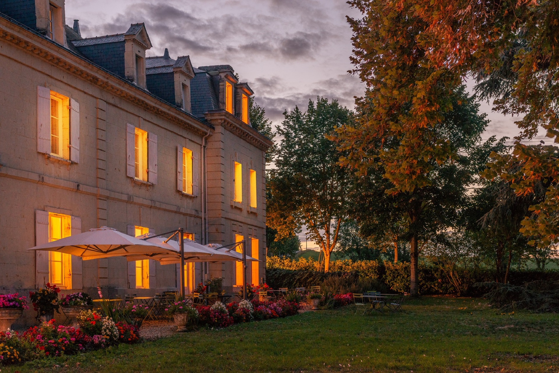 Le restaurant côté jardin