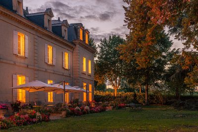 Le restaurant côté jardin