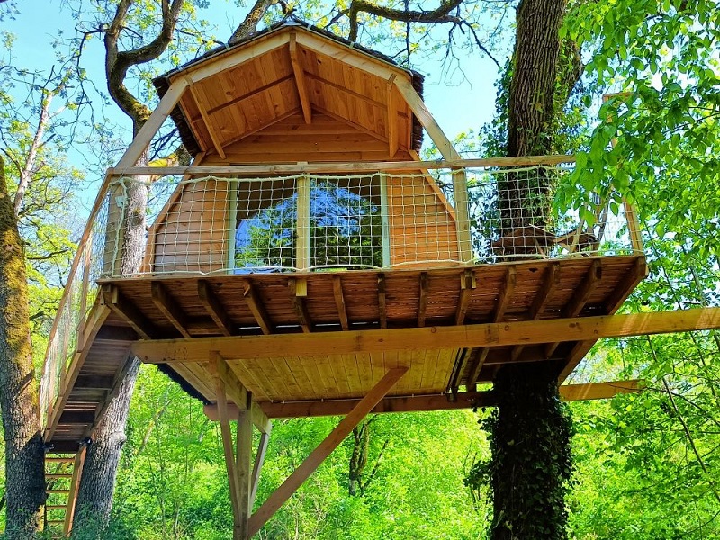 La cabane perchée du château de Gizeux