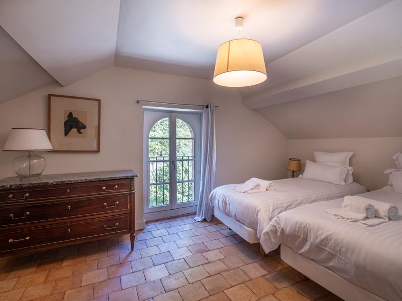 Chambre à l'étage, gîte du potager