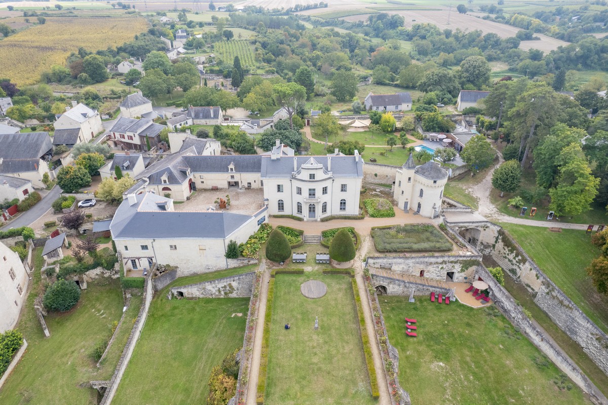Château de Candes aérien ©Martin Baron - Photo de Une