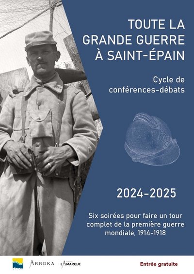 Toute la Grande Guerre à Saint Epain conférences 2024 et 2025 recto