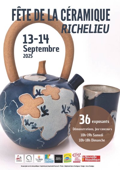 affiche fête de la céramique RICHELIEU