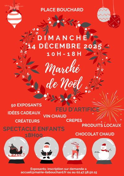 Marché Noël flyer Île-Bouchard