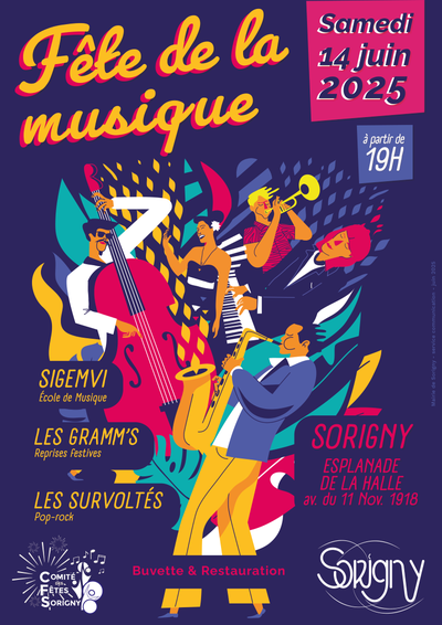 Affiche Fête de la Musique Sorigny