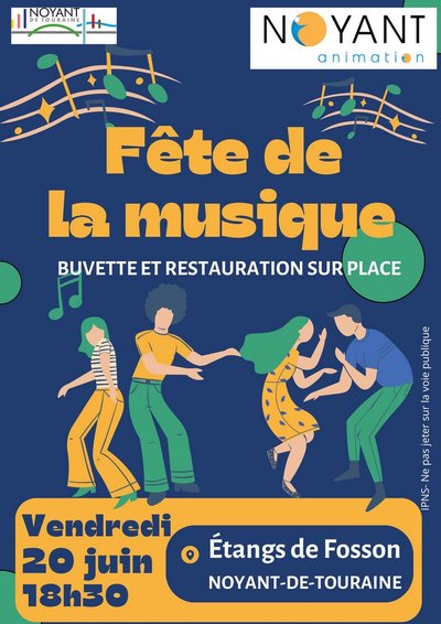 Fête de la musique Noyant-de-Touraine 20 juin 2025