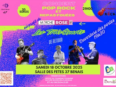 Concert Pop Rock pour Octobre Rose