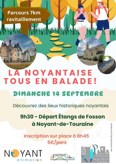 Randonnée La Noyantaise Noyant-de-Touraine 14 septembre 2025