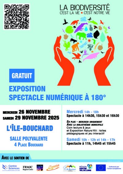 Exposition spectacle biodiversité L'Ile-Bouchard novembre 2025