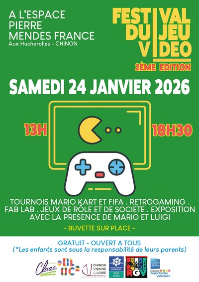 AFFICHE FESTIVAL DU JEU VIDEO