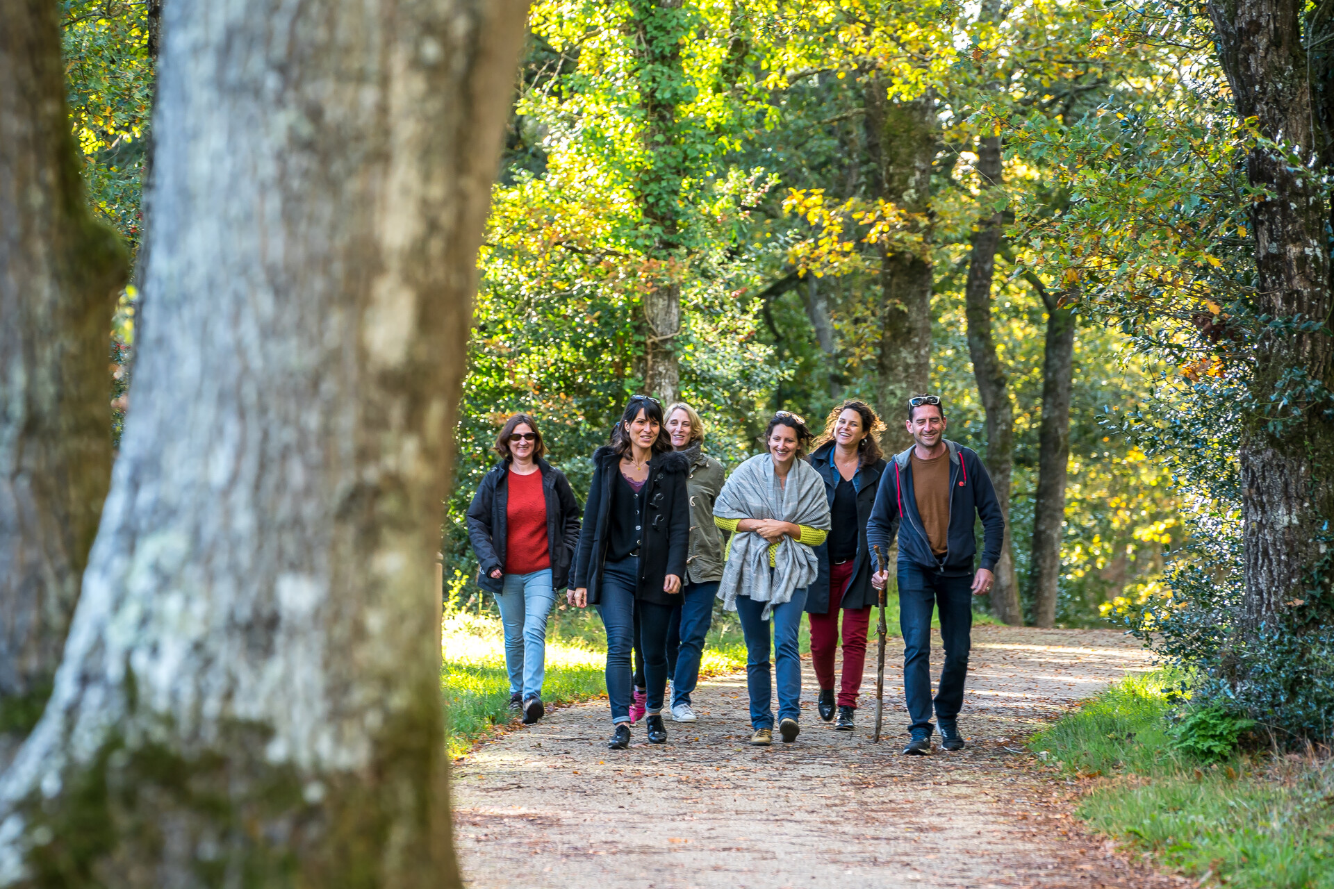 Randonneurs sur GR Pays Saumur Val de Loire