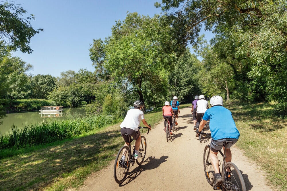 Circuit Gravel - vue sur le Bac de la Chevalerie