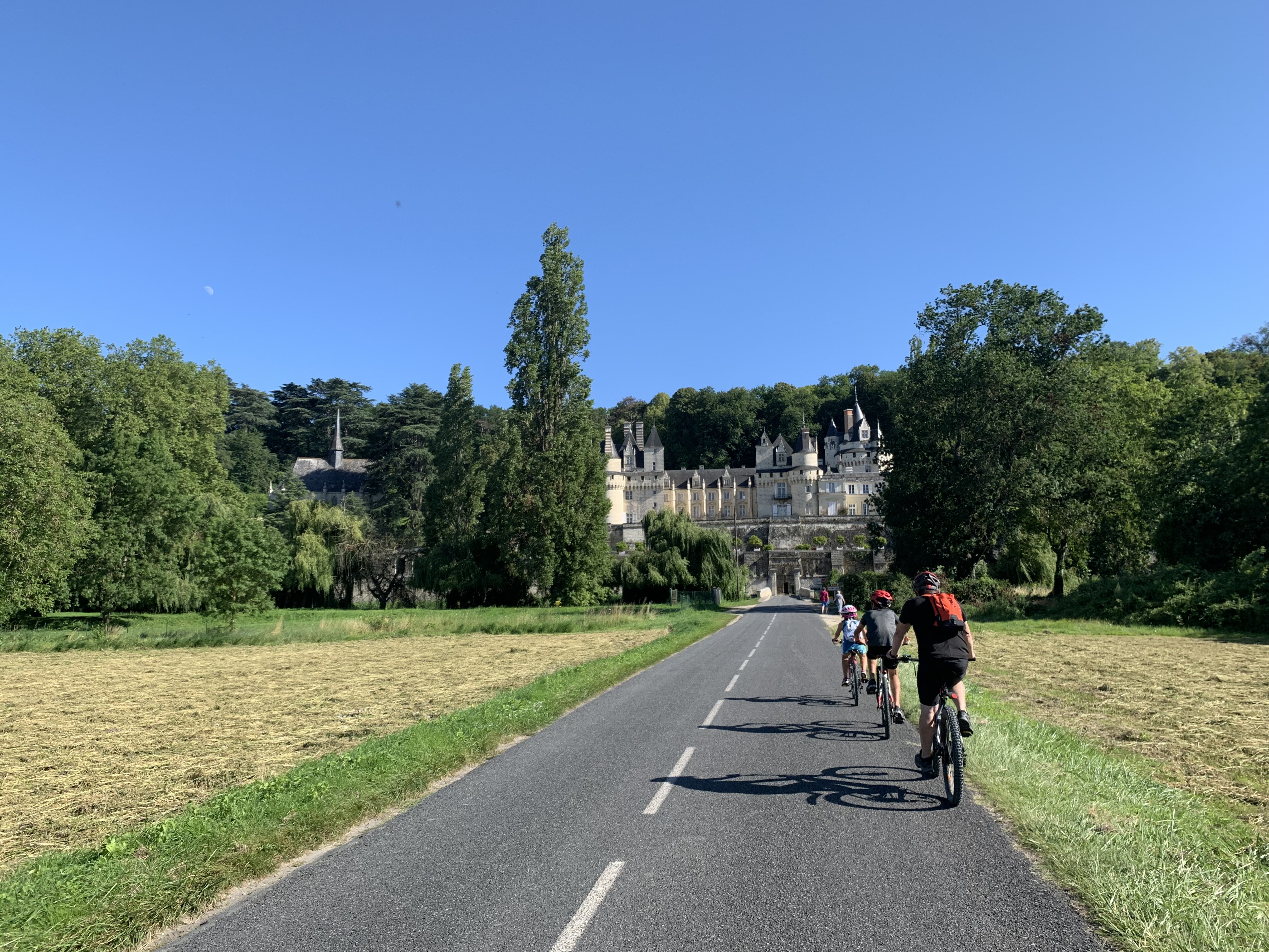 Château d'Ussé à vélo